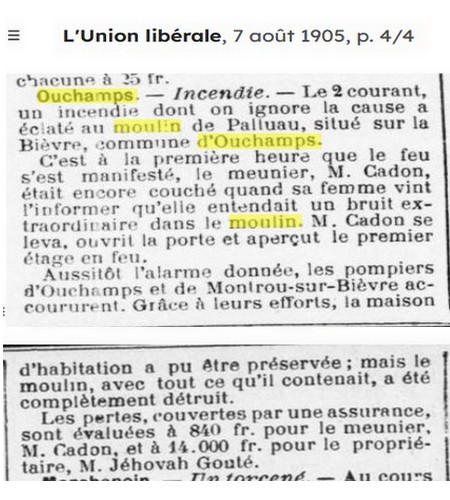 moulin palluau incendie